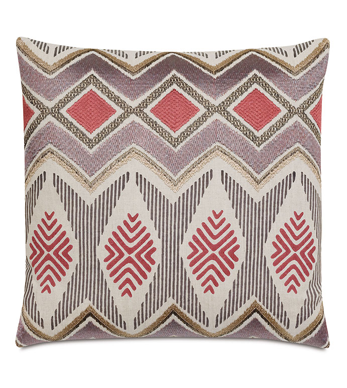 JOAQUIN EMBROIDERED DECORATIVE PILLOW