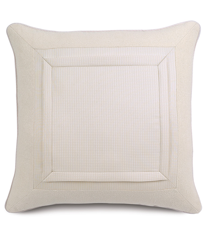 Arden: Lauden Snow Mitered Decorative Pillow