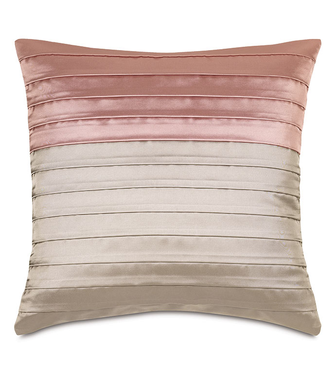 Arwen Pleated Decorative Pillow in Pink