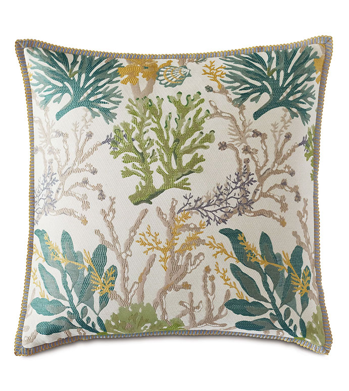 Corraline Coral Reef Decorative Pillow