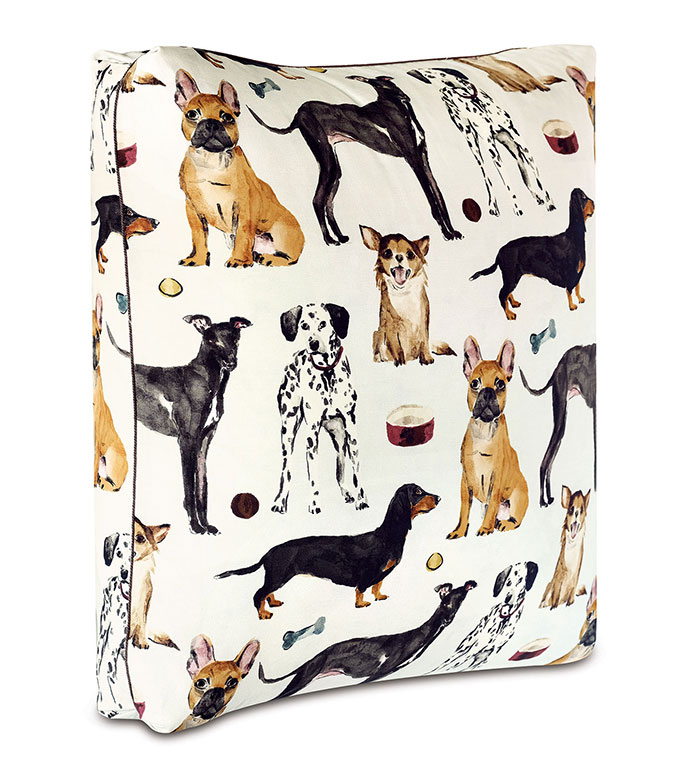 Dog print pillow best sale