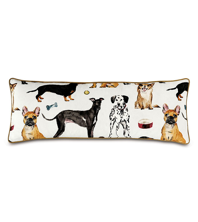 Tompkins Dog Print Decorative Pillow