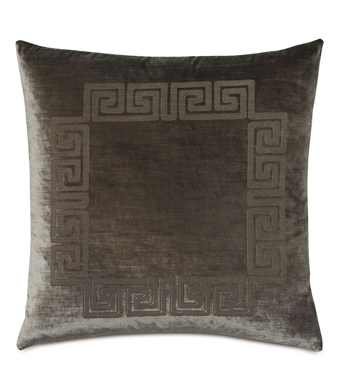 Antiquity Greek Key Decorative Pillow in Oregano