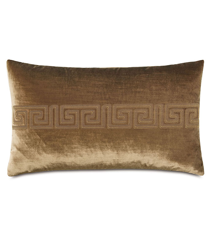 Antiquity Greek Key Decorative Pillow in Coin