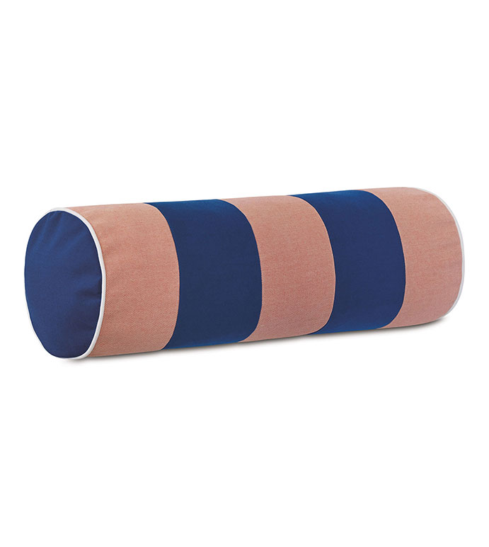 Plage Striped Bolster in Melon