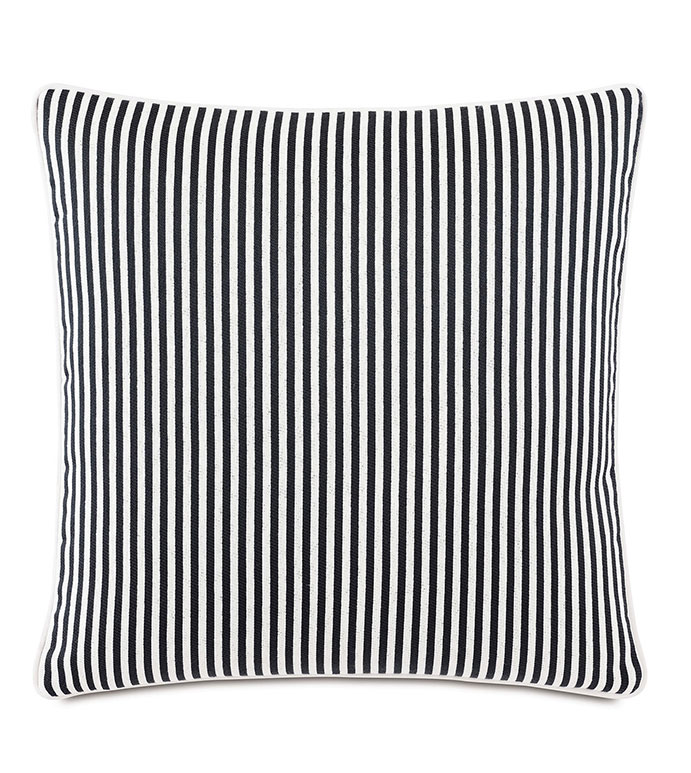 Villa Reversible Decorative Pillow in Black