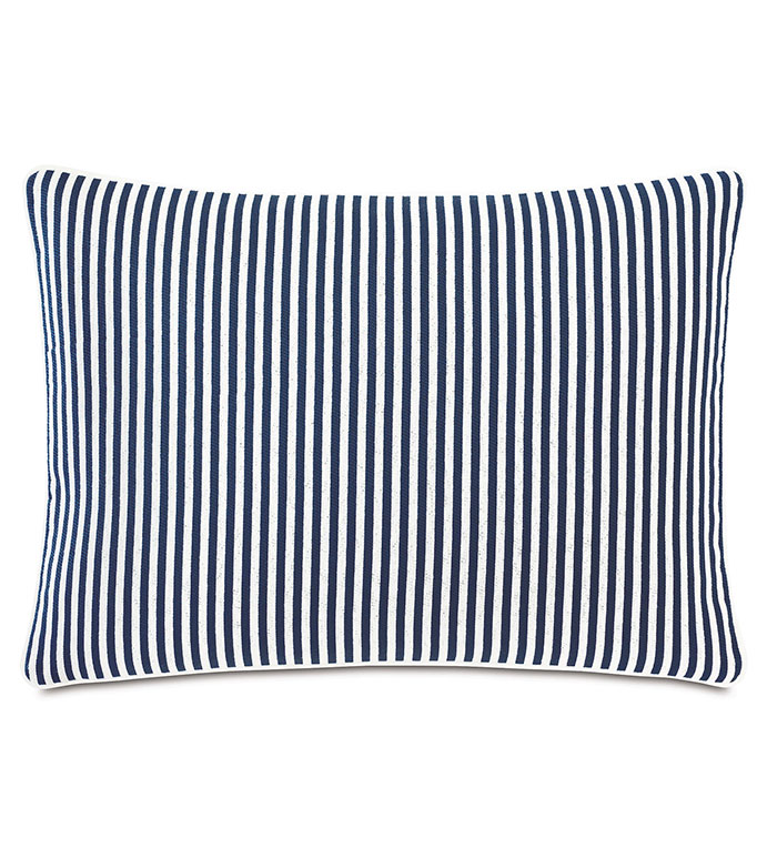 Villa Reversible Decorative Pillow in Navy