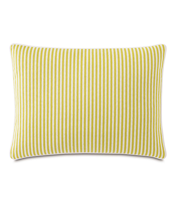 Villa Reversible Decorative Pillow in Lemon