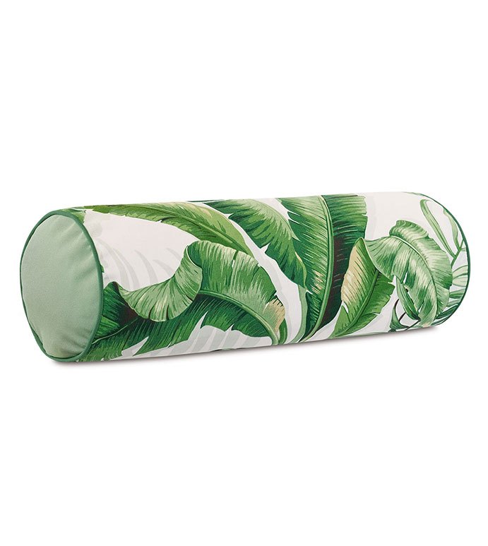 Abaca Banana Leaf Bolster in Cloud