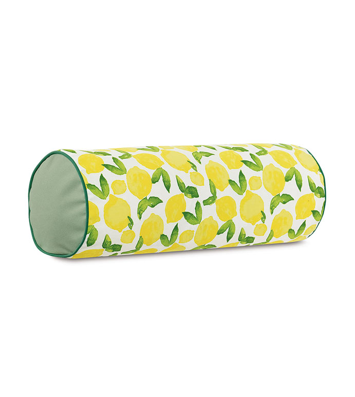 Knowles Lemon Print Bolster