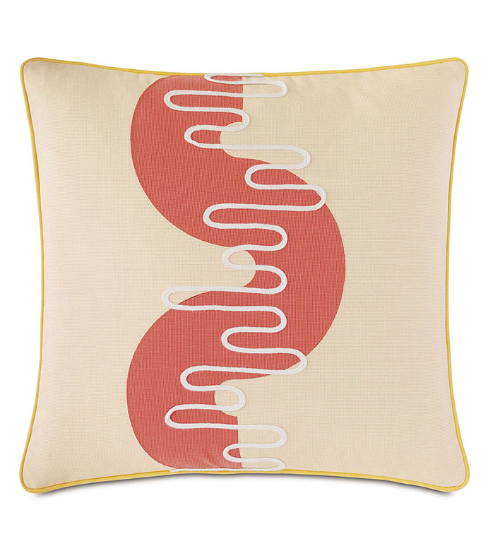 Belleair Applique Decorative Pillow