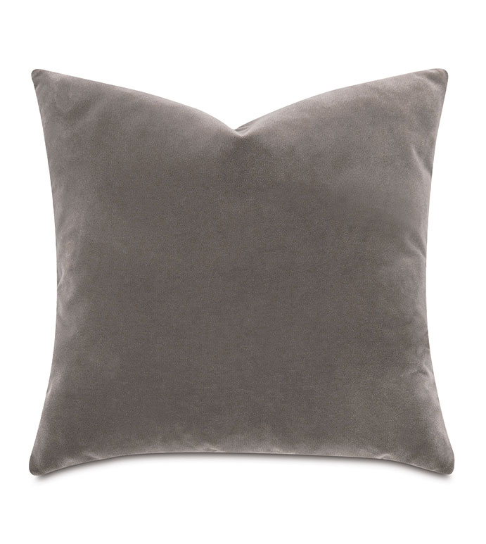 Capra Faux Mohair Decorative Pillow in Otter