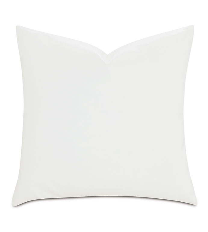 Nevin Vegan Leather Decorative Pillow in Cloud