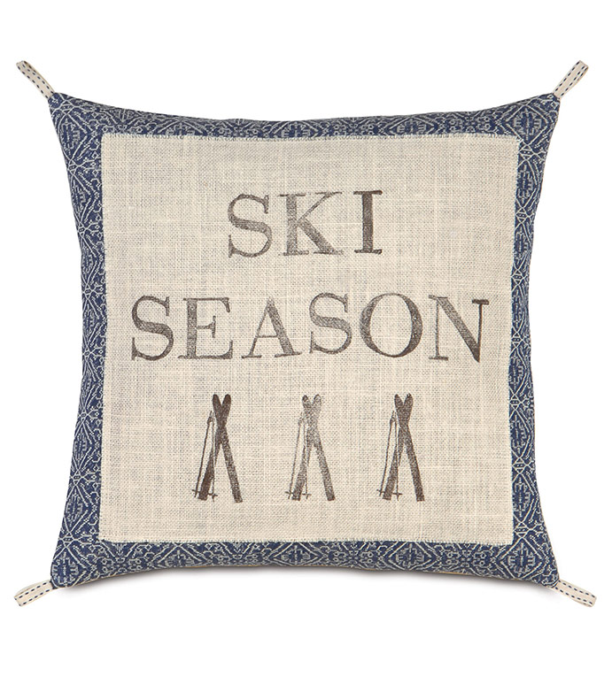 Lodge Blockprinted Decorative Pillow