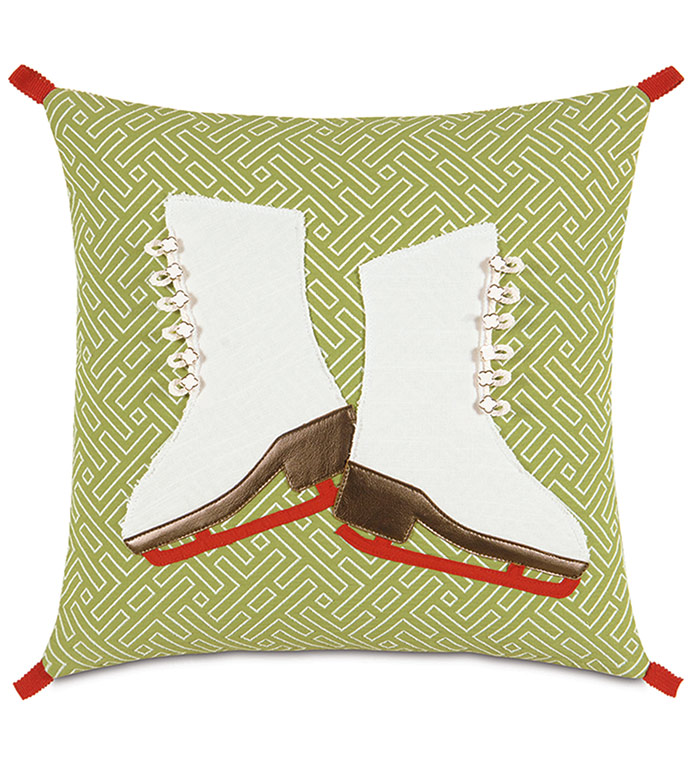 Skates Lasercut Decorative Pillow