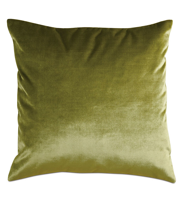 Geode Velvet Decorative Pillow in Chartreuse