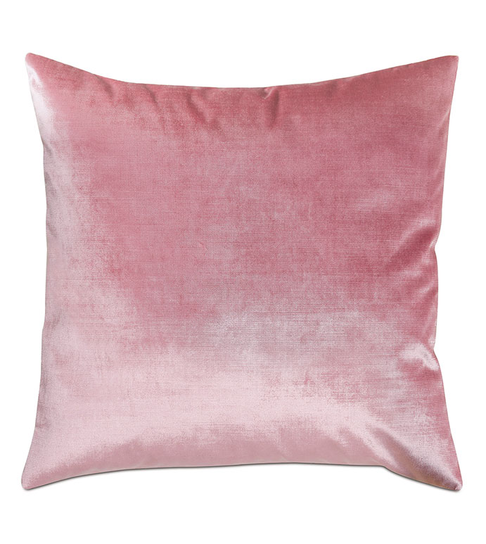 Geode Velvet Decorative Pillow in Rose Quartz