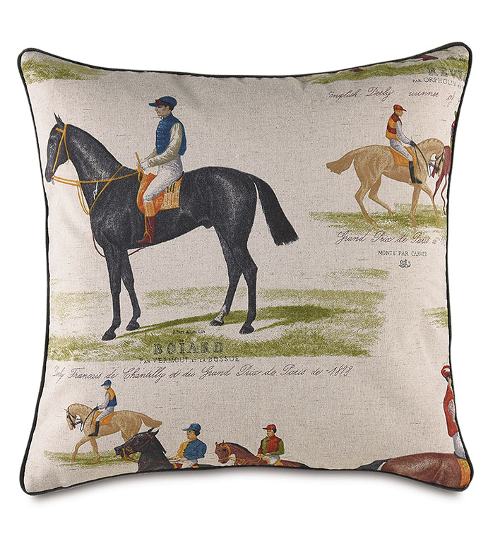 Chantilly Derby Decorative Pillow