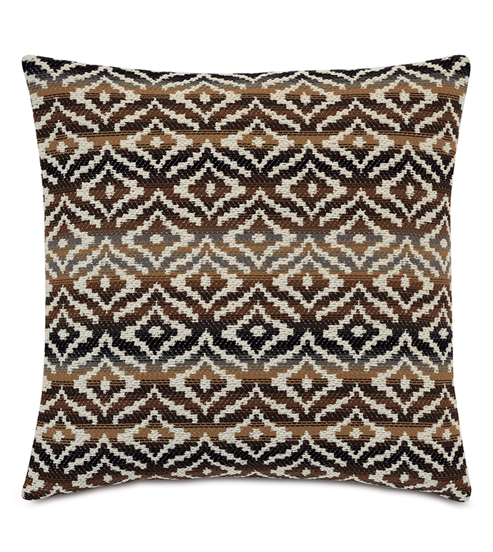 Hancock Decorative Pillow In Brown