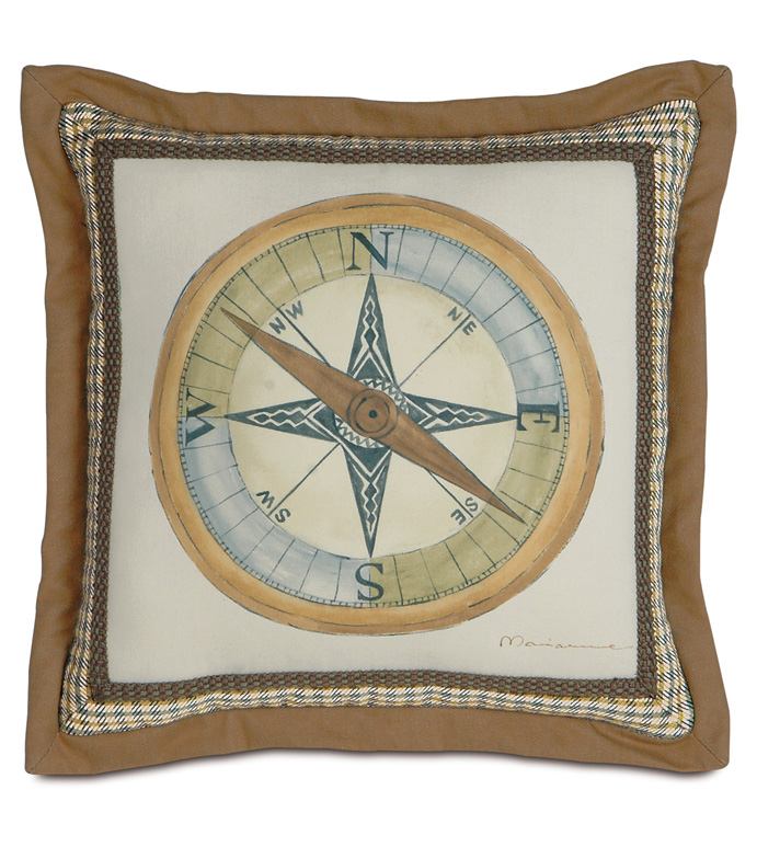 Hand-Painted Compass