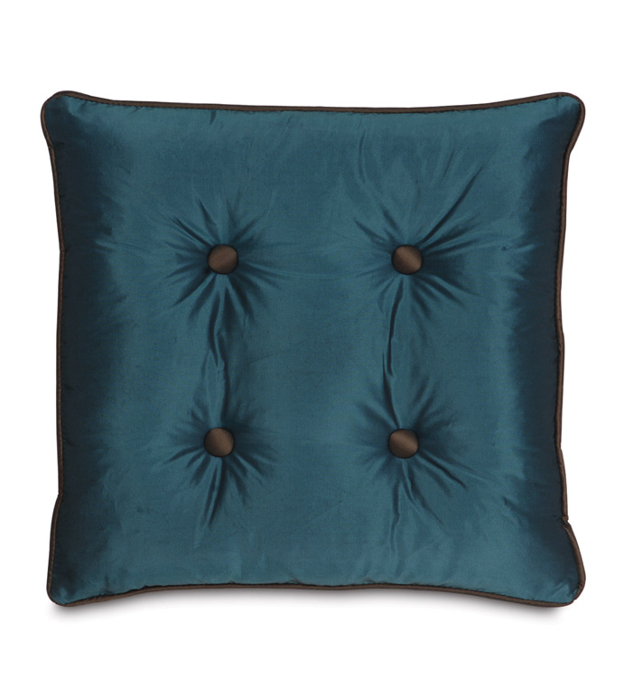 Freda Teal W/Sm Welt Tufted