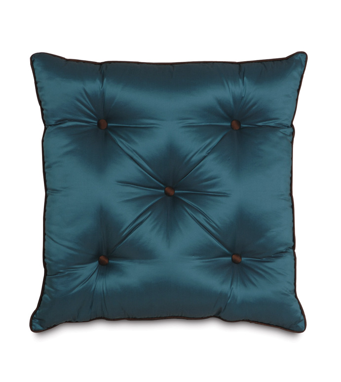 Freda Teal W/Sm Welt Tufted