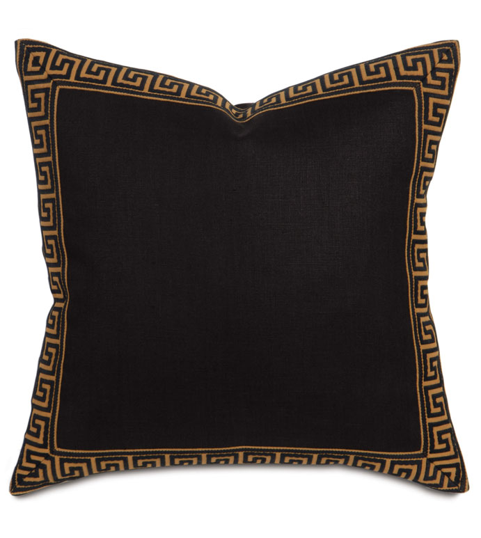 Breeze Black With Greek Border