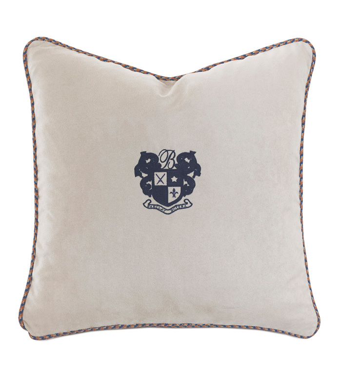 Ladue Faux Suede Accent Pillow In Taupe