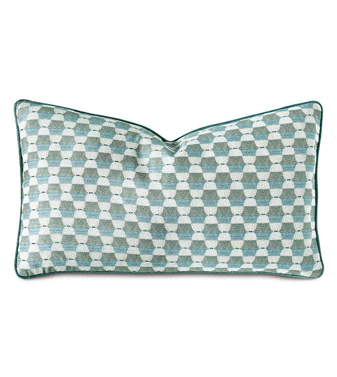 Twin Palms Geometric Decorative Pillow