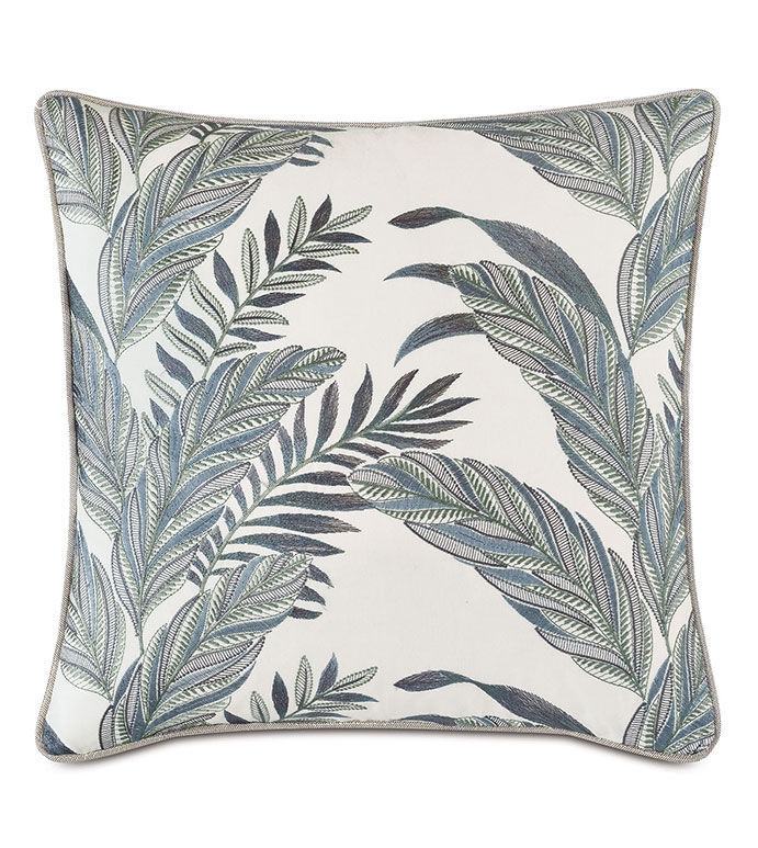 Montecito Embroidered Decorative Pillow