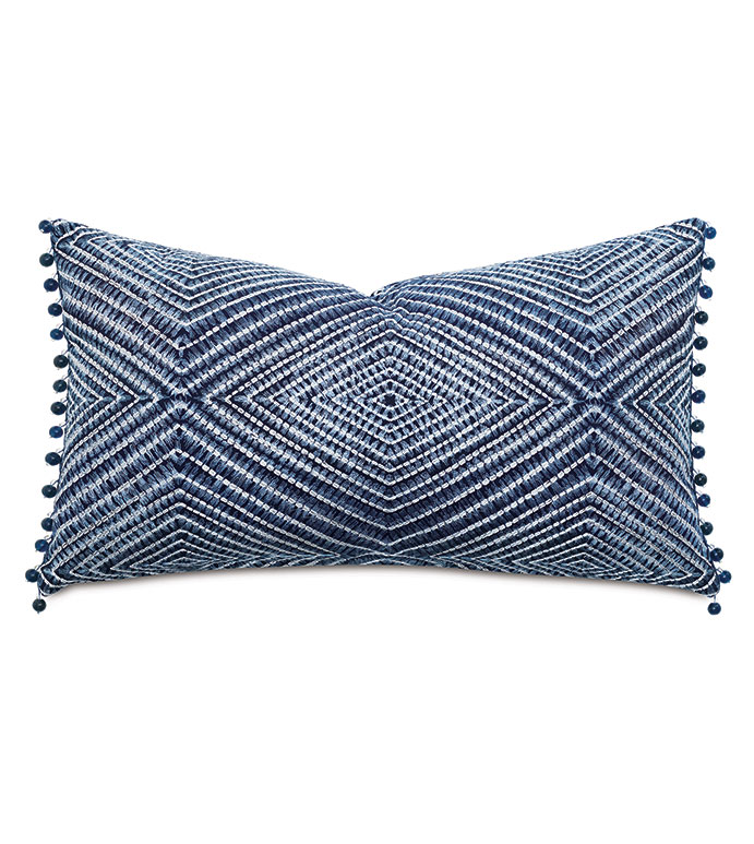 Mykonos Embroidered Decorative Pillow