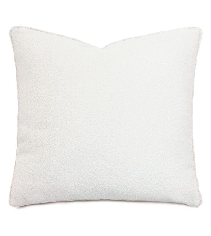 Lobos Boucle Decorative Pillow in Ivory