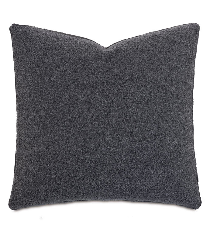 Lobos Boucle Decorative Pillow in Slate