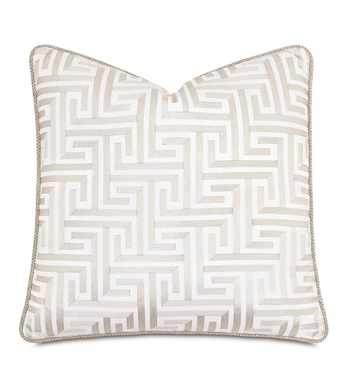 Greek key throw pillow sale