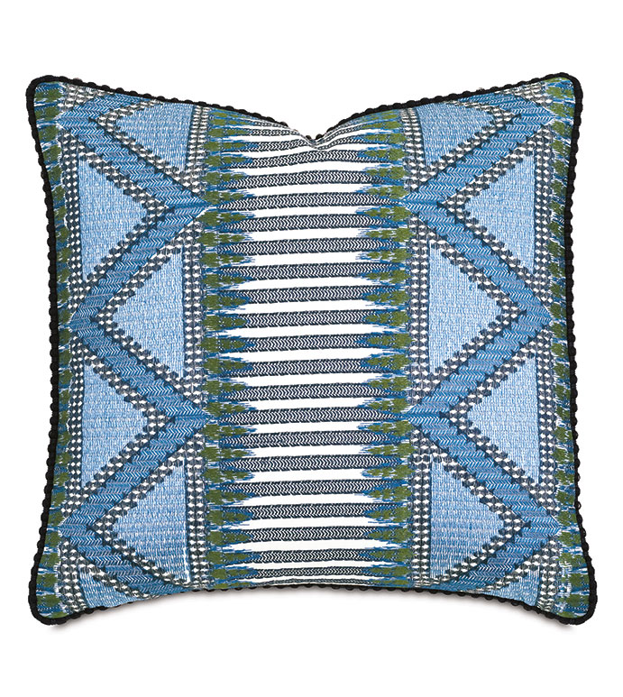 Corona Del Mar Embroidered Decorative Pillow