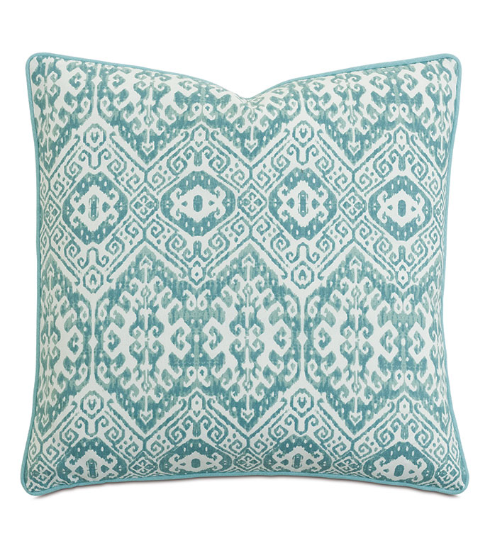 VILLA BLANCA IKAT DECORATIVE PILLOW