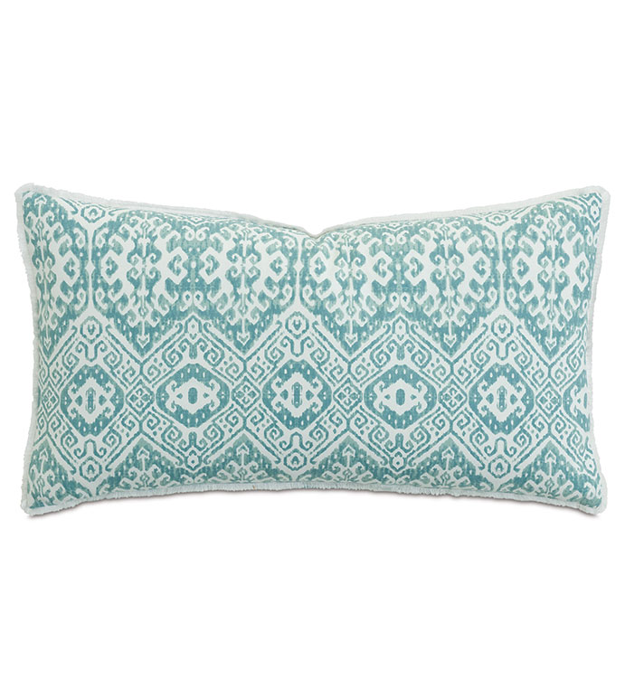 VILLA BLANCA IKAT DECORATIVE PILLOW