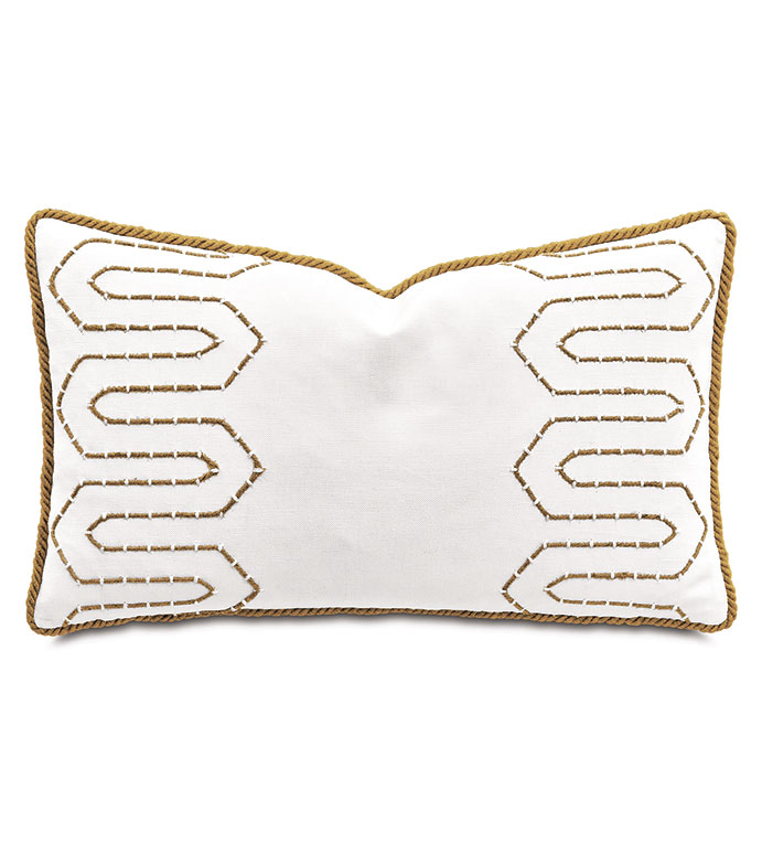 OJAI HAND EMBROIDERED DECORATIVE PILLOW