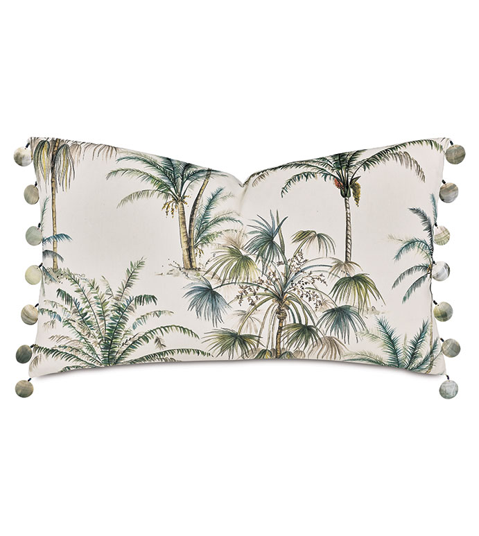 ST. LUCIA BEADED DECORATIVE PILLOW