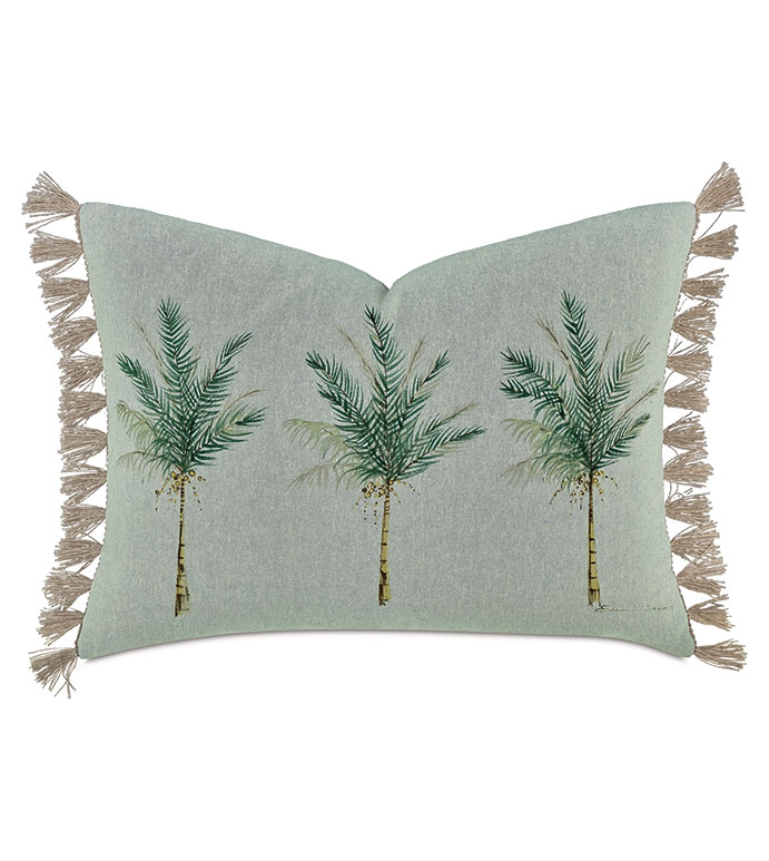 ST. LUCIA FRINGE DECORATIVE PILLOW