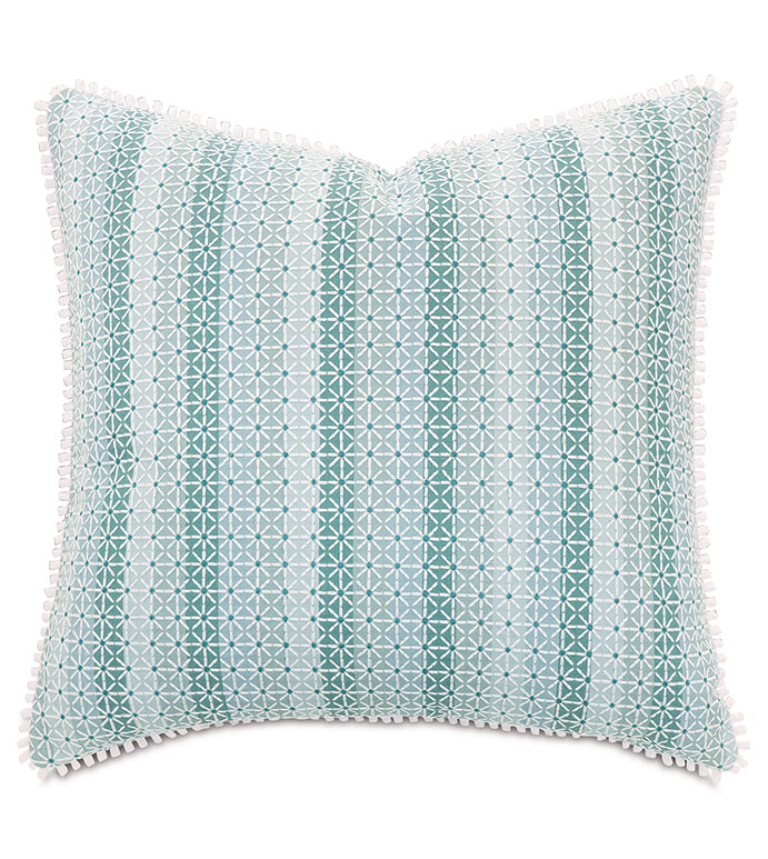 Laguna Embroidered Decorative Pillow