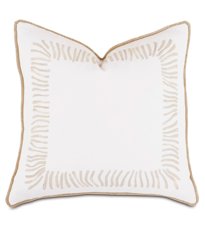 Brentwood Handpainted Decorative Pillow