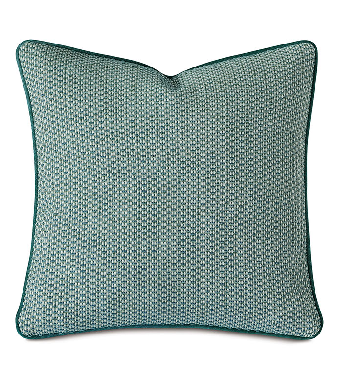 Twin Palms Textured Decorative Pillow