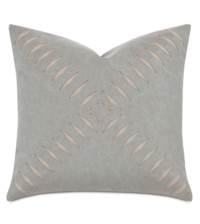 Park City Faux Leather Decorative Pillow