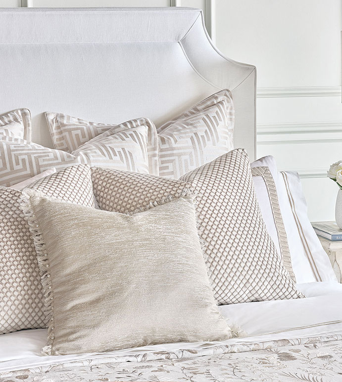Sussex Metallic Decorative Pillow | Eastern Accents