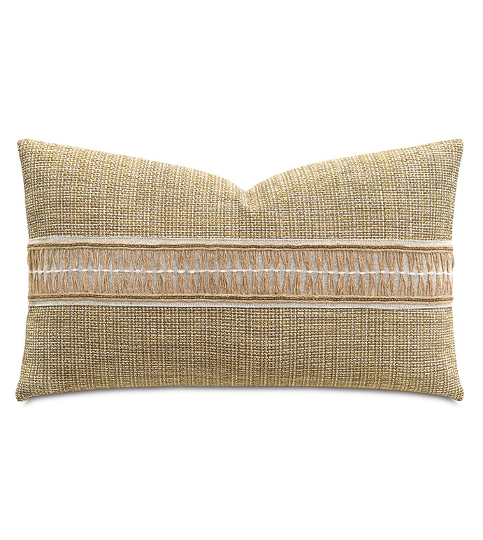 OJAI JUTE BORDER DECORATIVE PILLOW