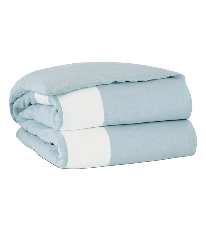 Bel Air Linen Duvet Cover In Sky