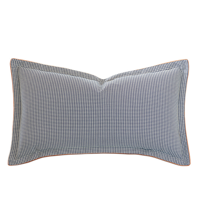 Ladue Houndstooth King Sham In Indigo