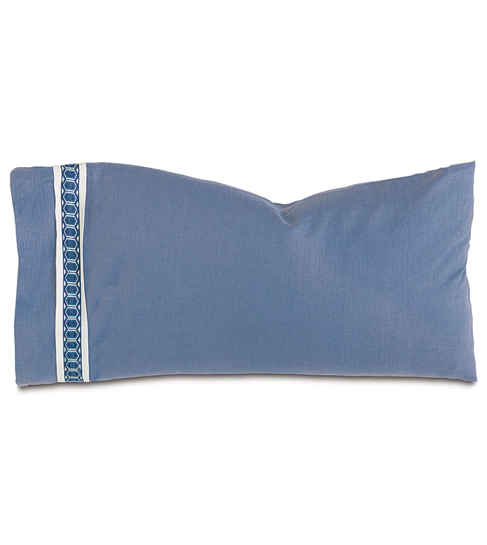 Indigo King Sham (Left)