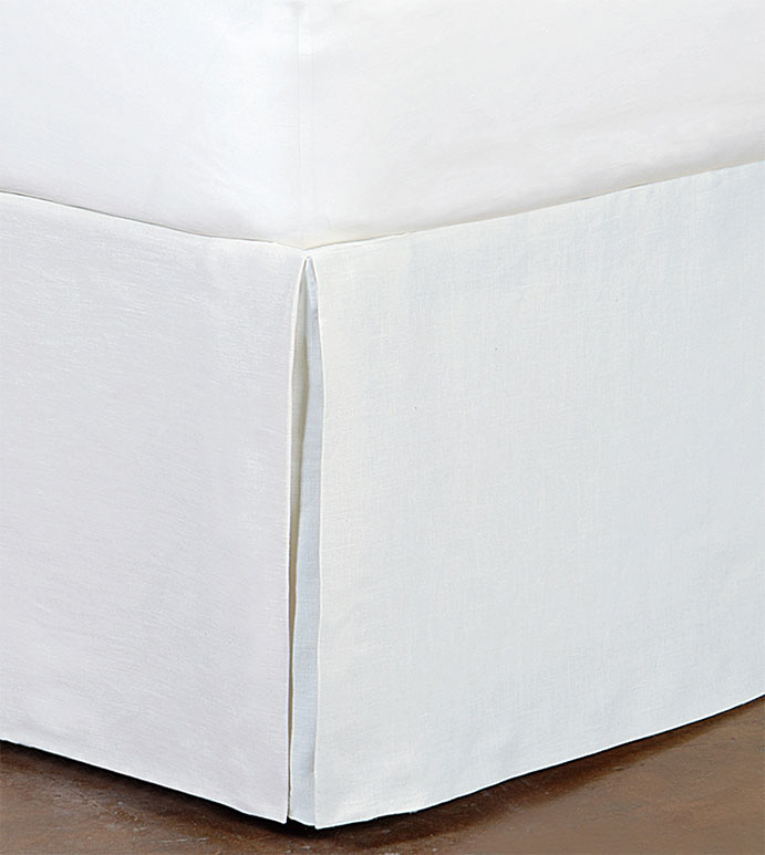 Breeze Pleated Bed Skirt in White (recommended)